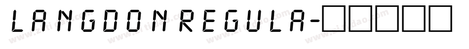 LANGDON Regula字体转换